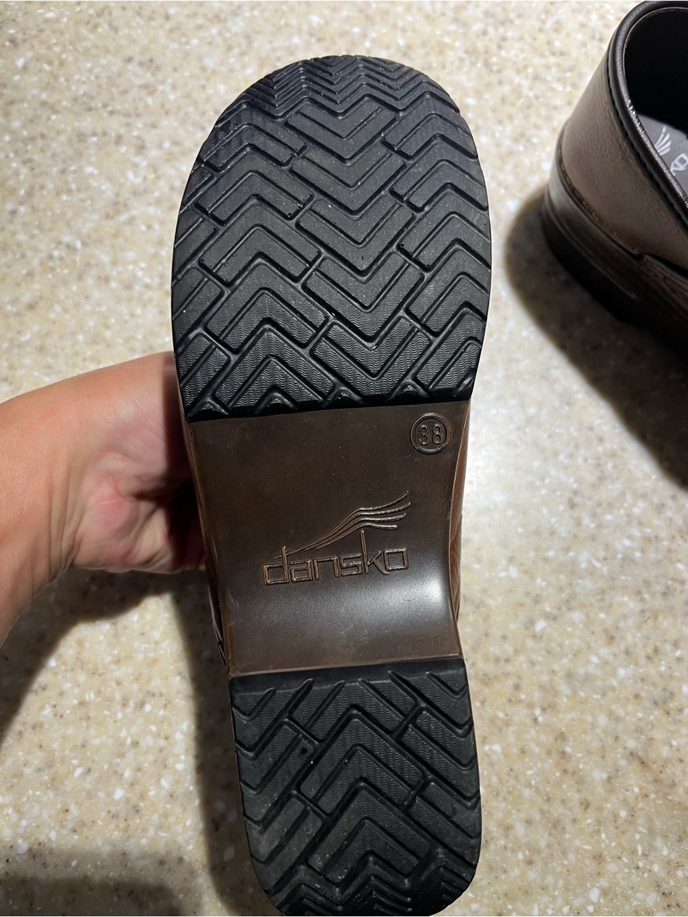 Dansko Brown Leather Slip-On Clogs 7.5 - Picture 9 of 10